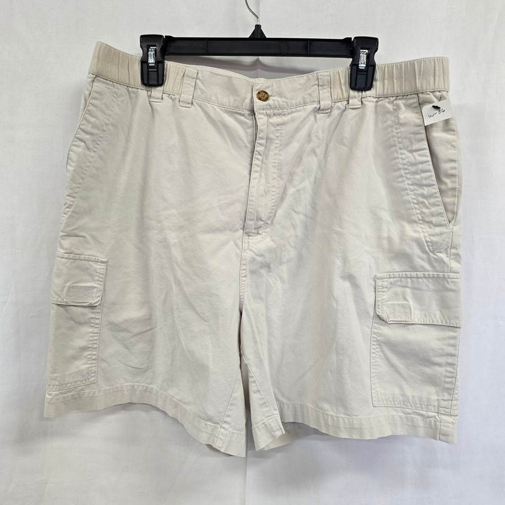 Reel Legends Cargo Shorts Mens Khaki 36 Cotton Fishing Performance Tan